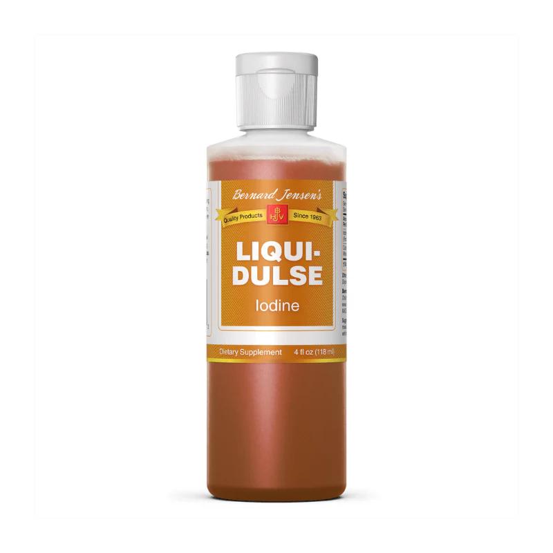 Bernard Jensen's Liqui-Dulse Iodine Supplement for Thyroid Health - Organic Natural Iodine Supplement