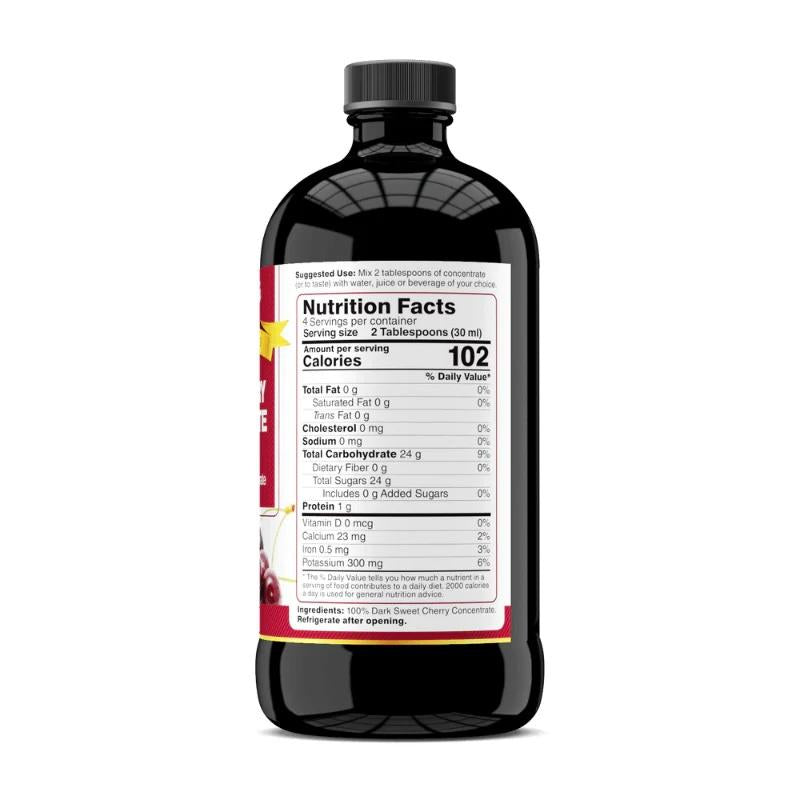 Dark Cherry Concentrate, 4 fl oz - Sweet Fruit Juice Concentrate for Beverages - No Added Sugar!